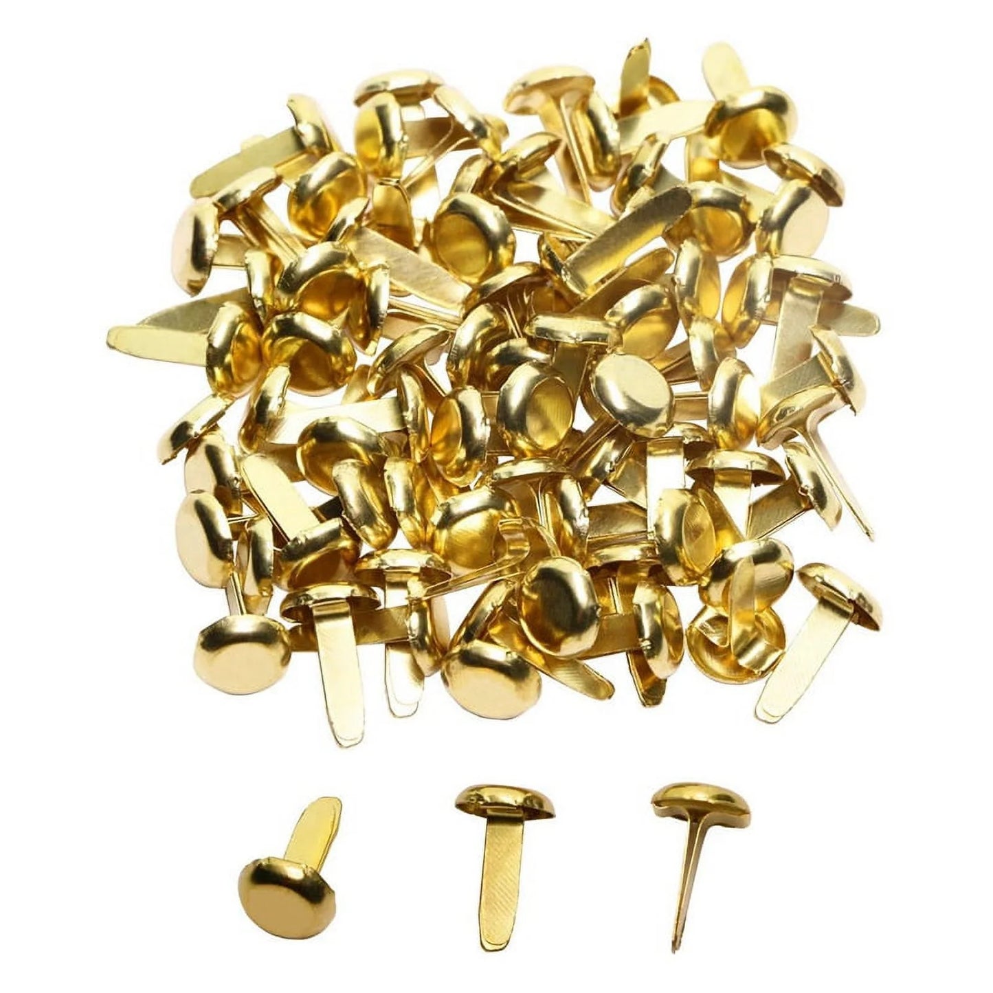 Paper Fasteners 1/2" Brass 100/Box