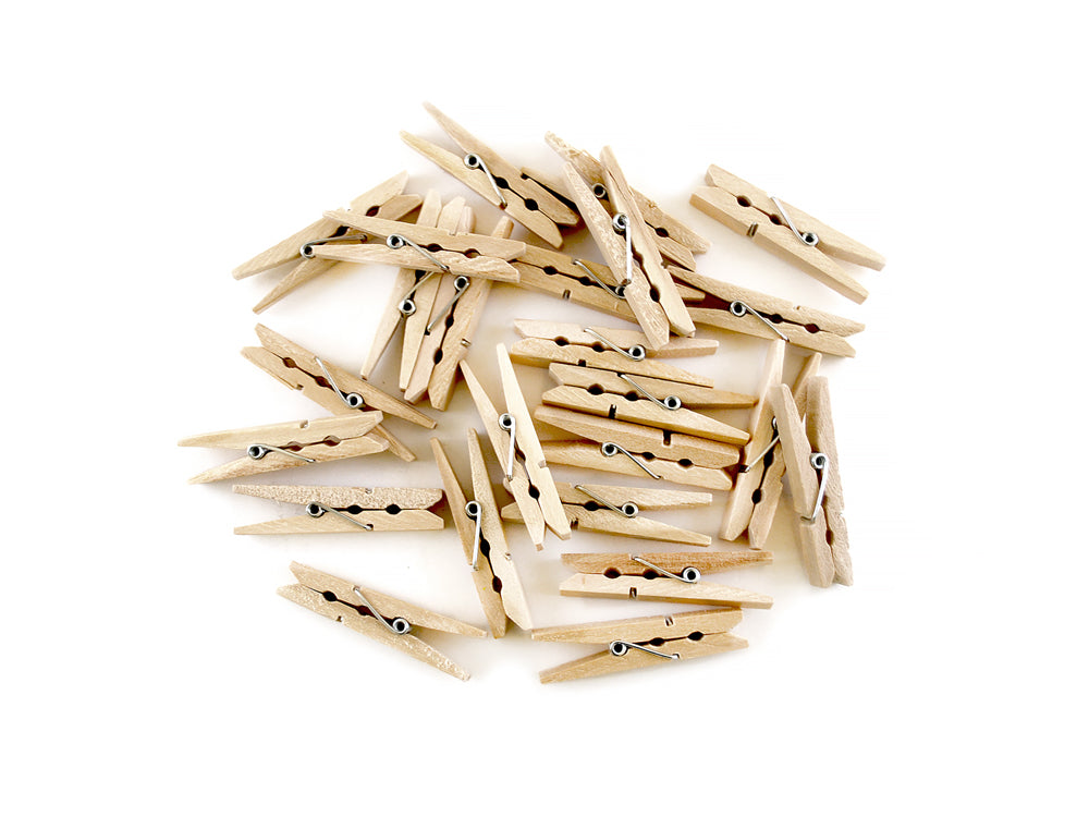 1 7/8" Clothespins Natural 24/pk
