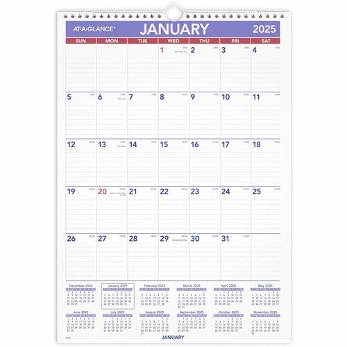 At-A-Glance Monthly Wall Calendar 2026