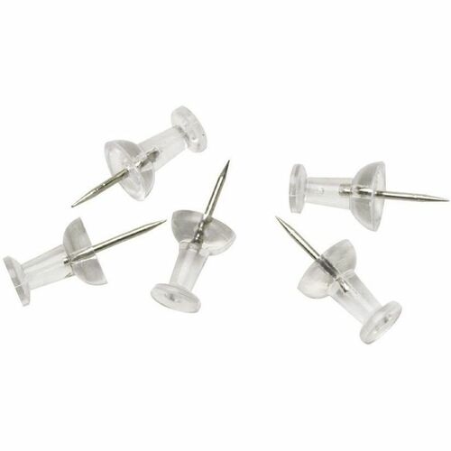 Clear Transparent Push Pins (100/Pack)