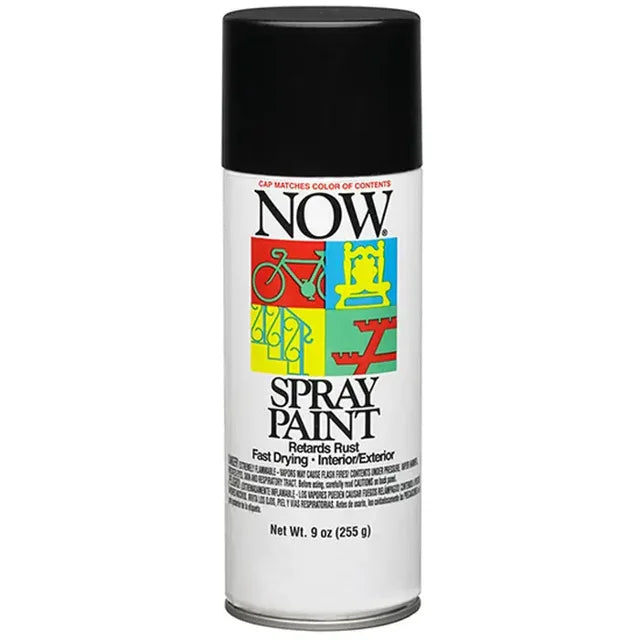 Krylon Now Spray Paint 9oz Gloss Black