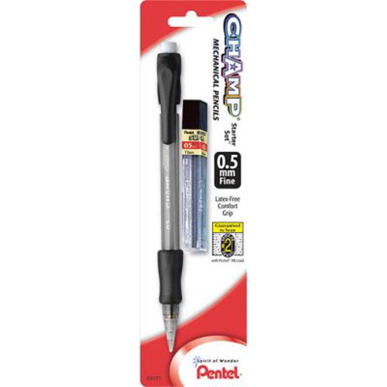 Pentel Champ Mechanical Pencils 0.5mm Lead Included Color May Vary