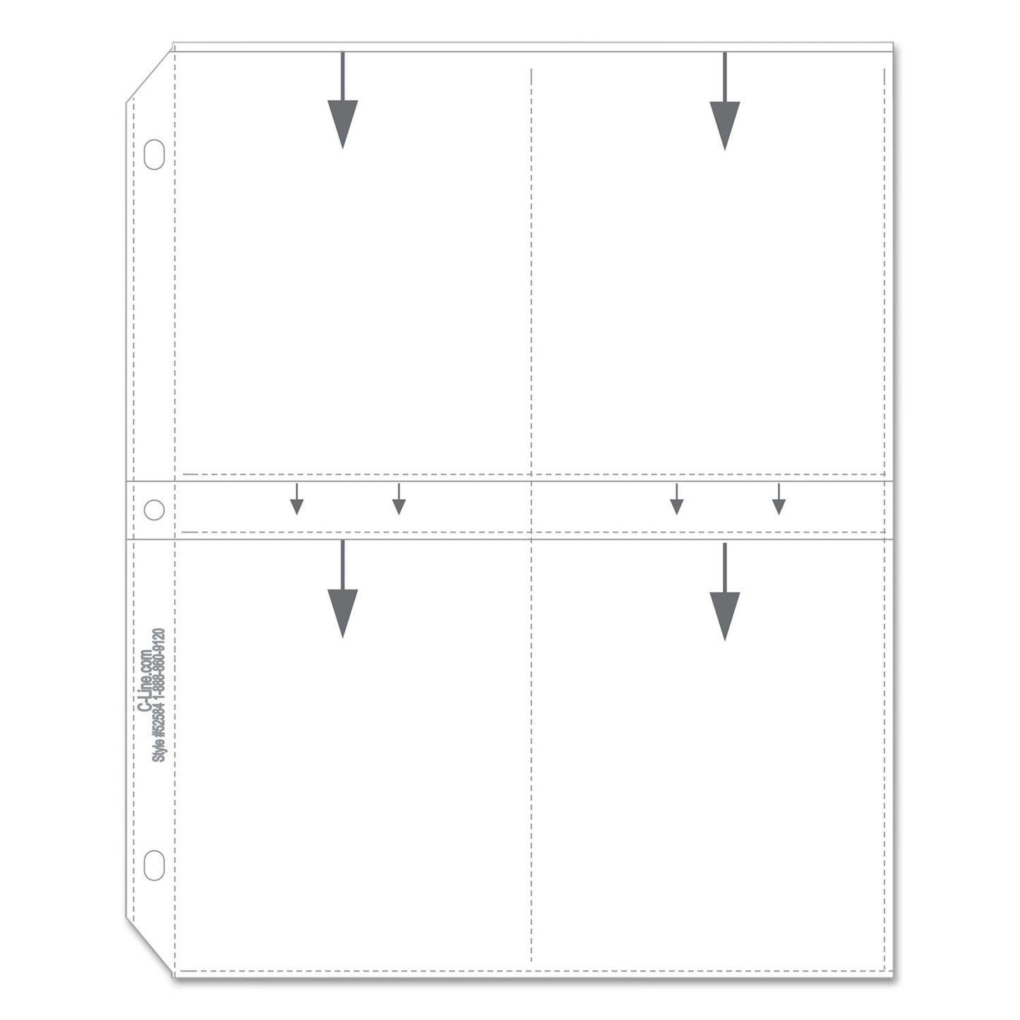 Sheet protectors for 3.5x5'' photos 50/pk