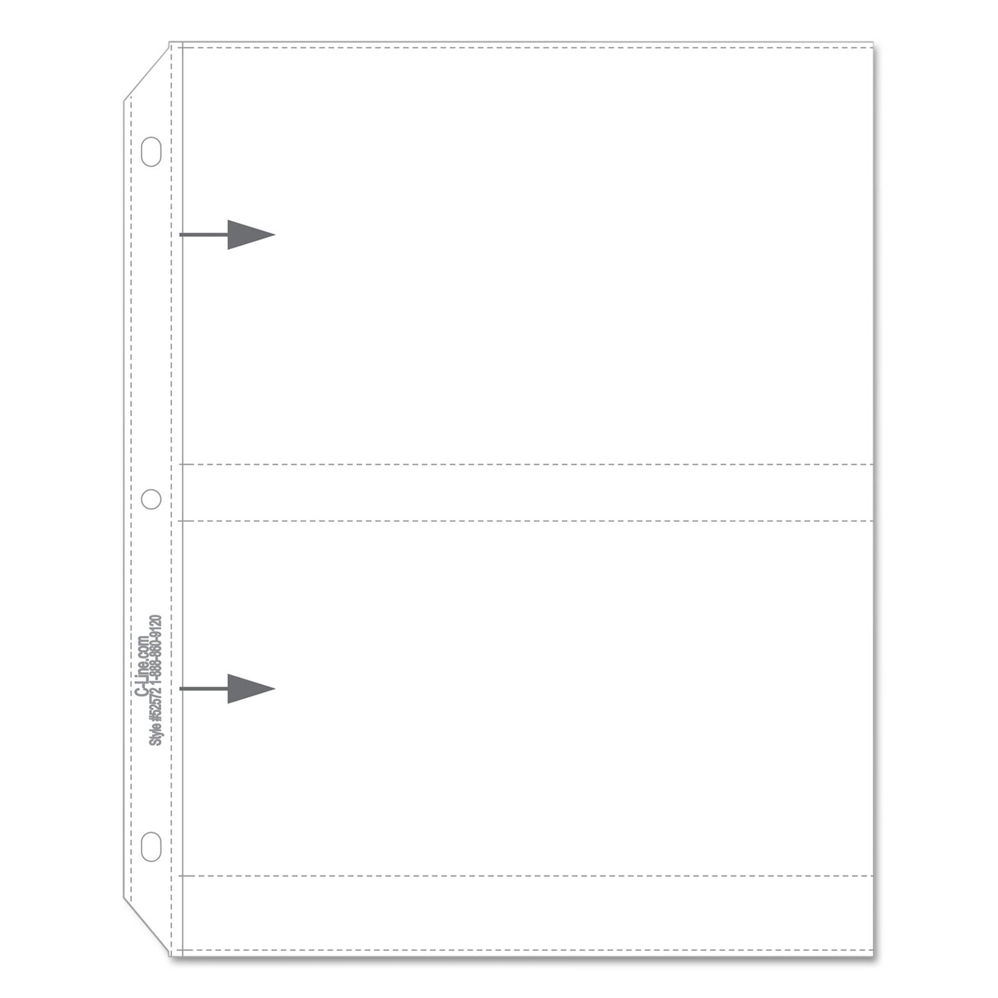 Sheet protectors for 5x7'' photos 50/pk