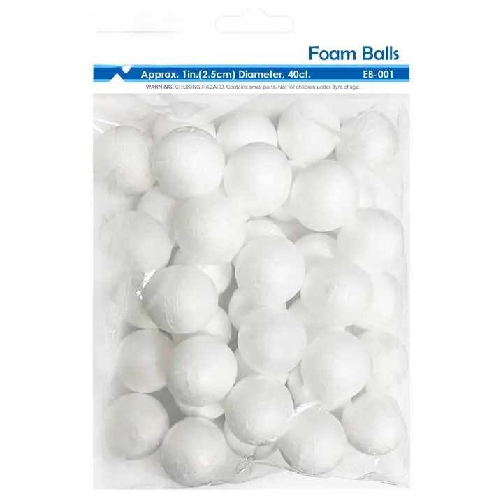 1" Polyfoam Balls 40ct.