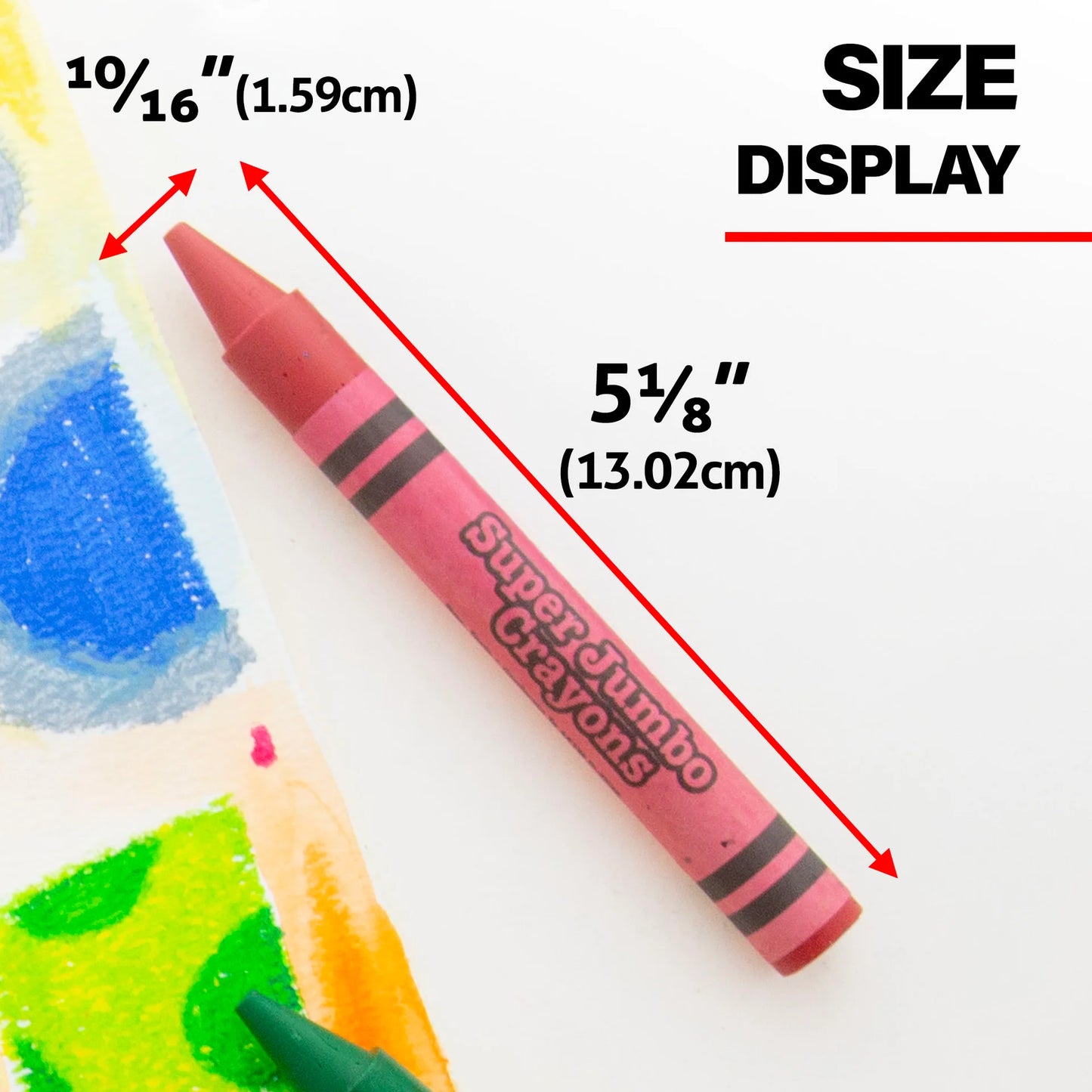 BAZIC 8 Color Premium Super Jumbo Crayons