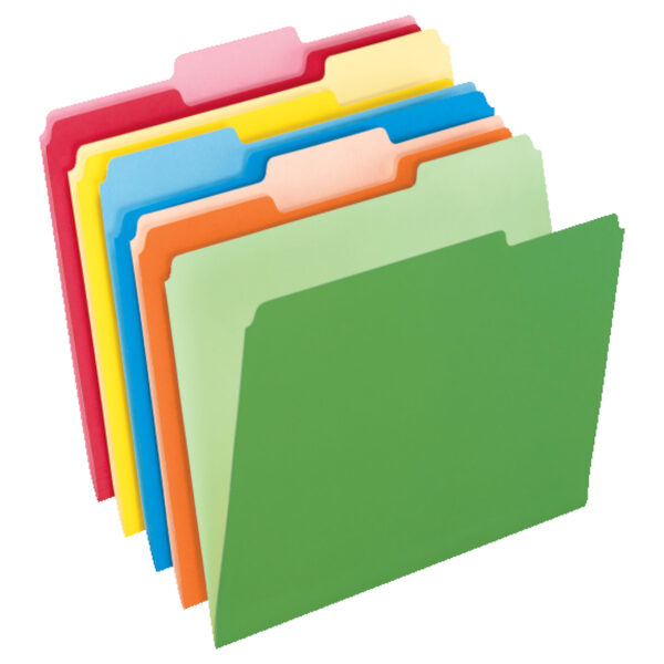 Assorted Colors File Folder 100 Pack