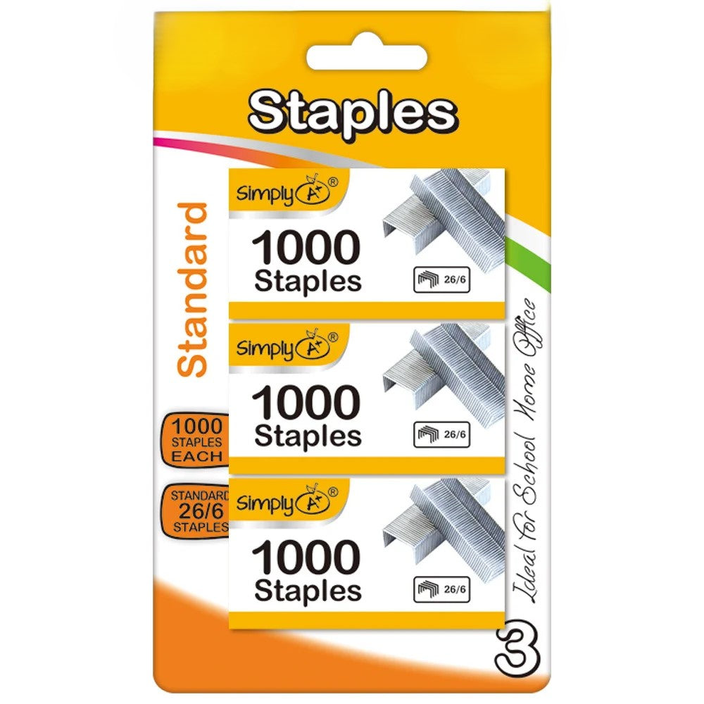 Standard Staples 1000x3 Total 3000