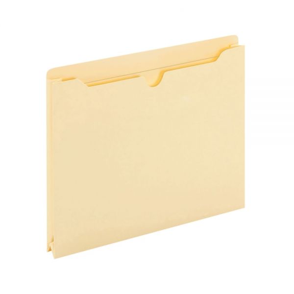 Manila File Jackets, 1" Expansion, 8 1/2" x 11", Box of 50 File Jackets