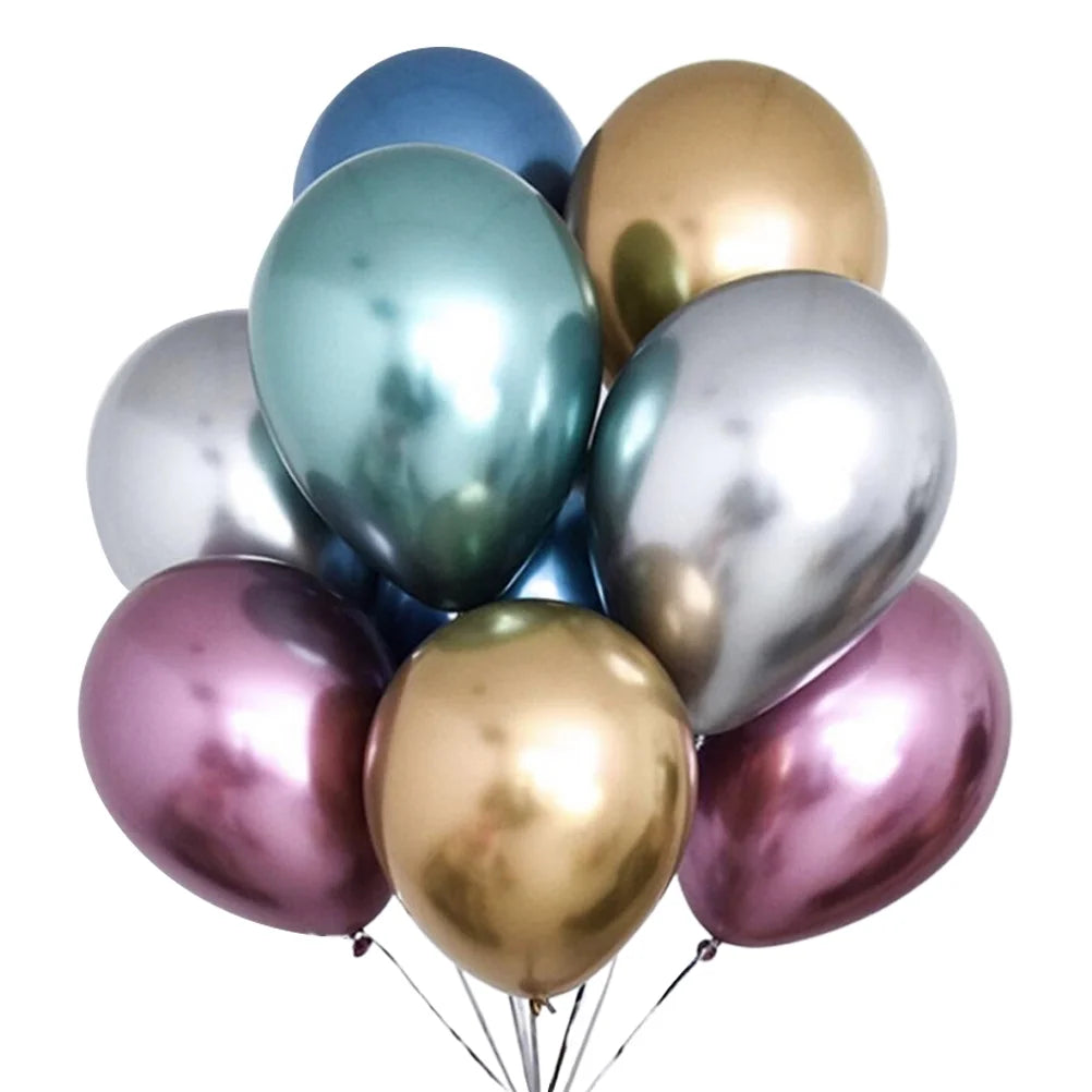Metallic Assorted Balloons 12" 6/Pack