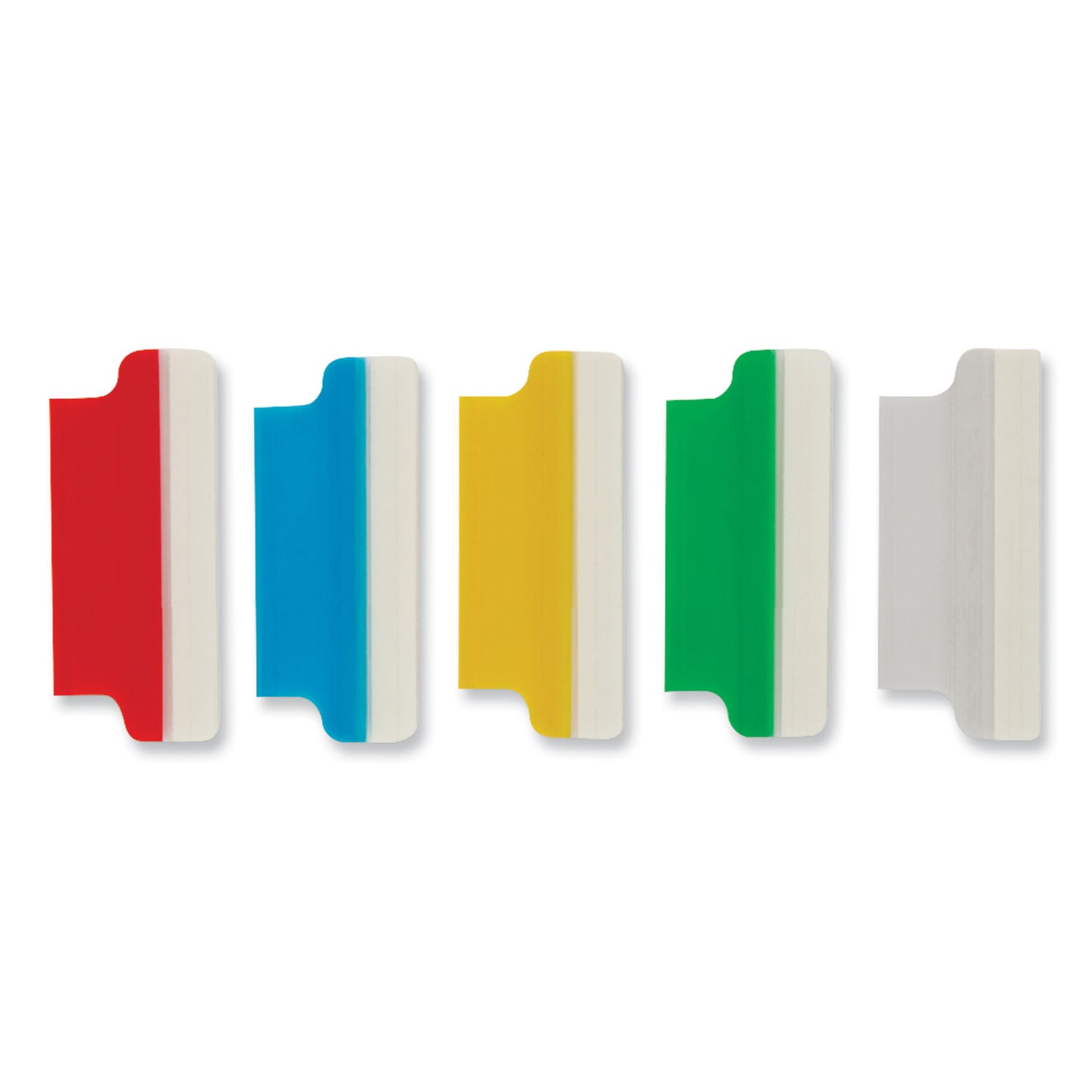 Insertable Self-Adhesive Index Tabs With Printable Inserts, 1-1/2", Assorted, Pack Of 25