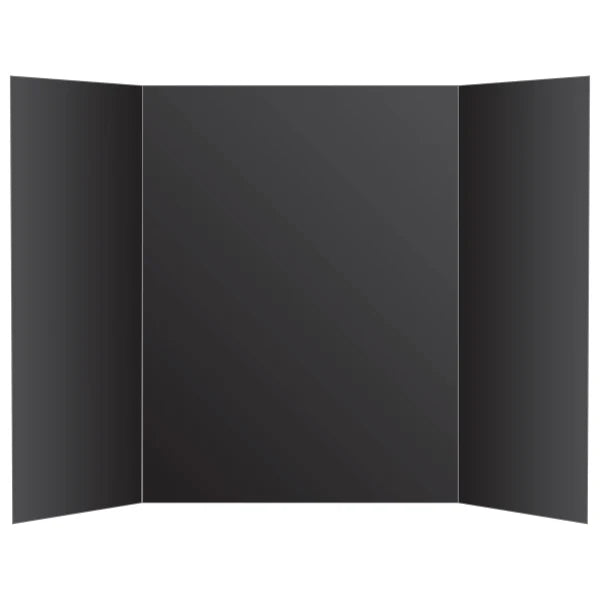 Tri-Fold Presentation Board, 36" X 48", Black