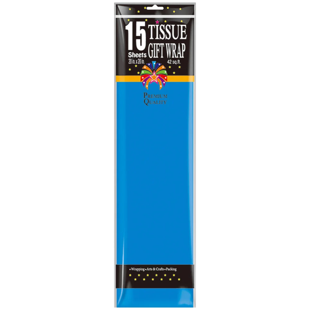 Sky Blue Tissue Paper, 20x20" 15ct
