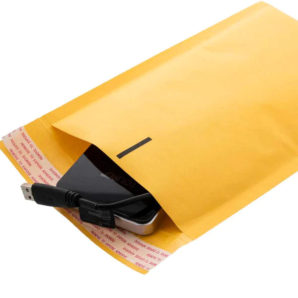 Self-Seal Bubble Mailers (#000) 4" X 7.25" (5/Pack)