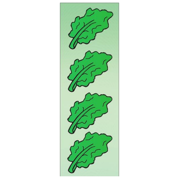 Marror Leaf Die Cut Stickers (Large)