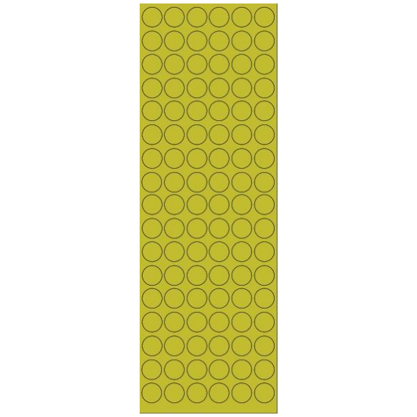 Gold Bronze Dot Circle Stickers 6 sheets per pack