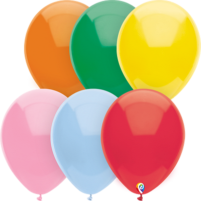Balloons 12" 100/Pack Standard Assortment