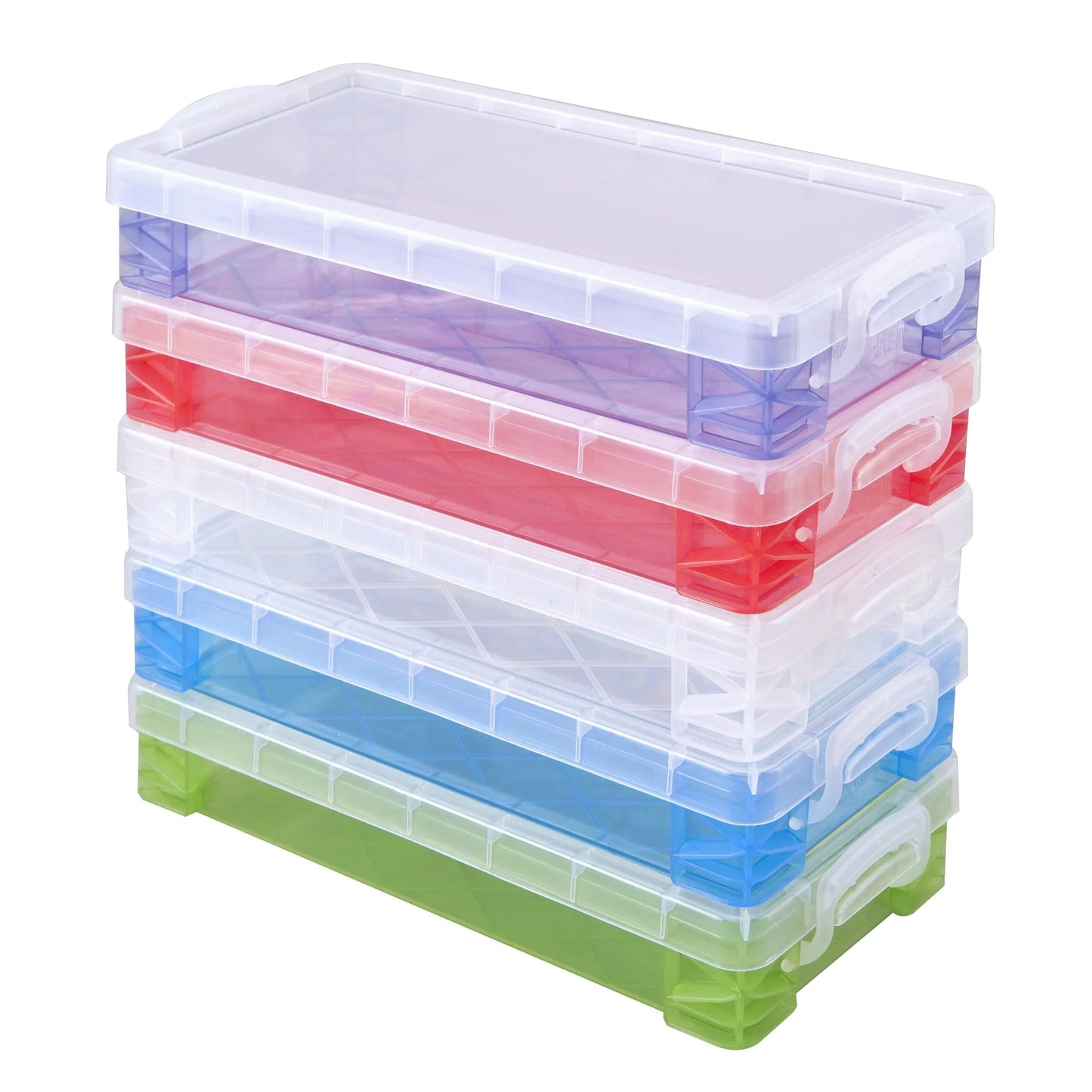 Super Stacker Pencil Box, 8.25 x 1.5 x 4 Inches, Color May Vary