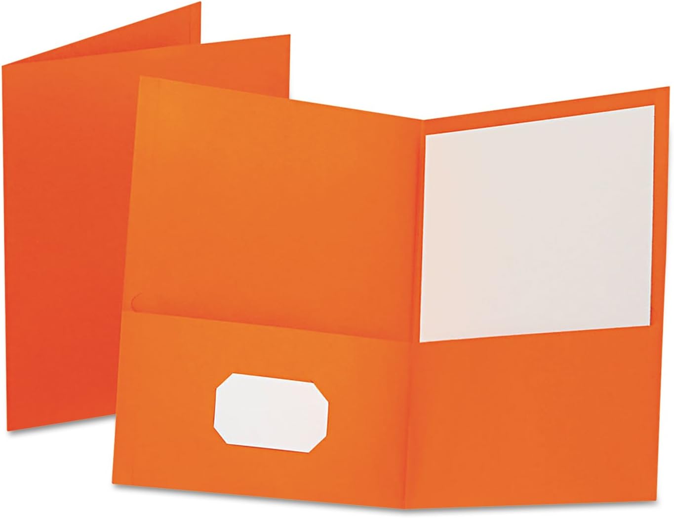 2-Pockets Paper Folder Orange 25/Pcs