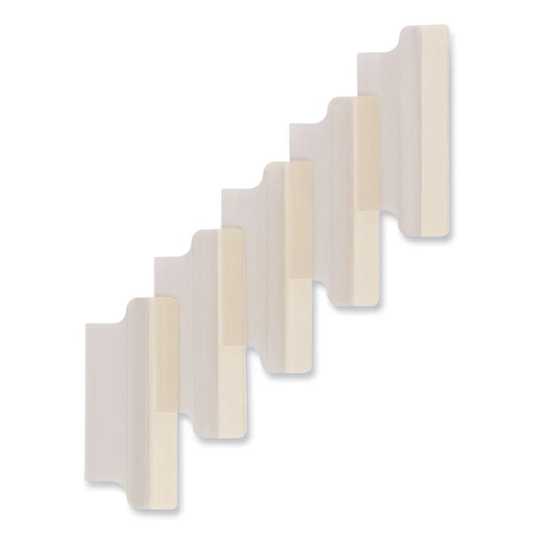 Insertable Self-Adhesive Index Tabs With Printable Inserts, 1.5", Clear, Pack Of 25