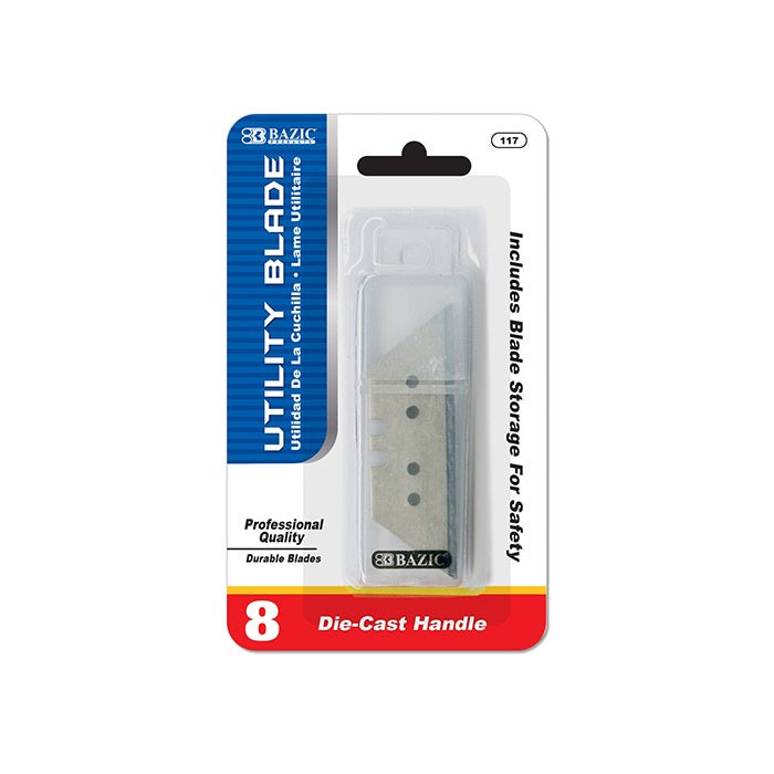 Replacement Utility Knife Blade w/ Tube (8/Tube)