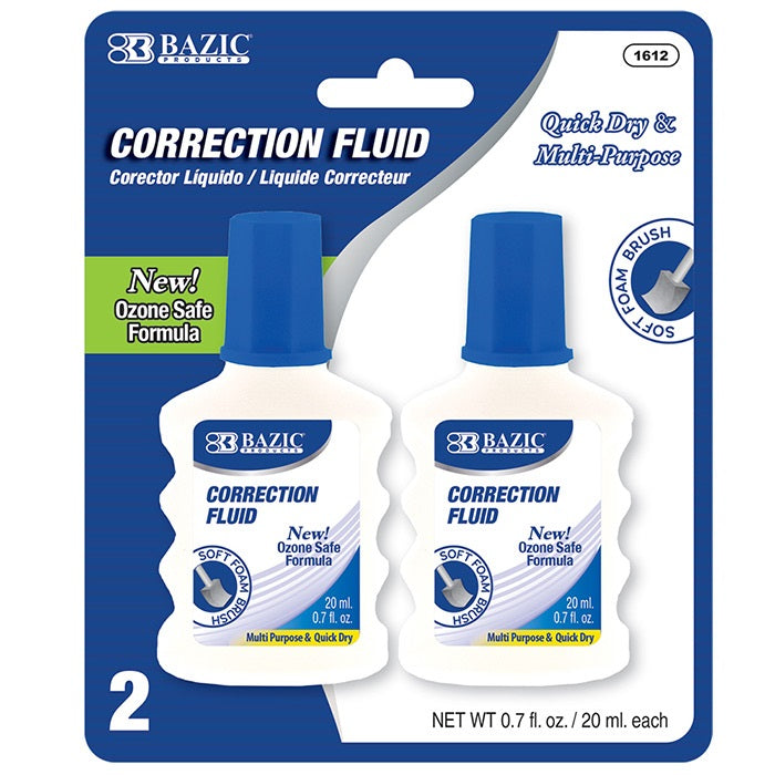 Correction Fluid Foam Brush 2/pk
