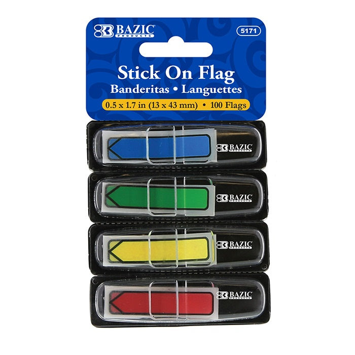 Flags Neon Color Printed Arrow w/ Dispenser