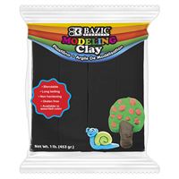 1 lb. Modeling Clays Individual Solid Color Packs Black