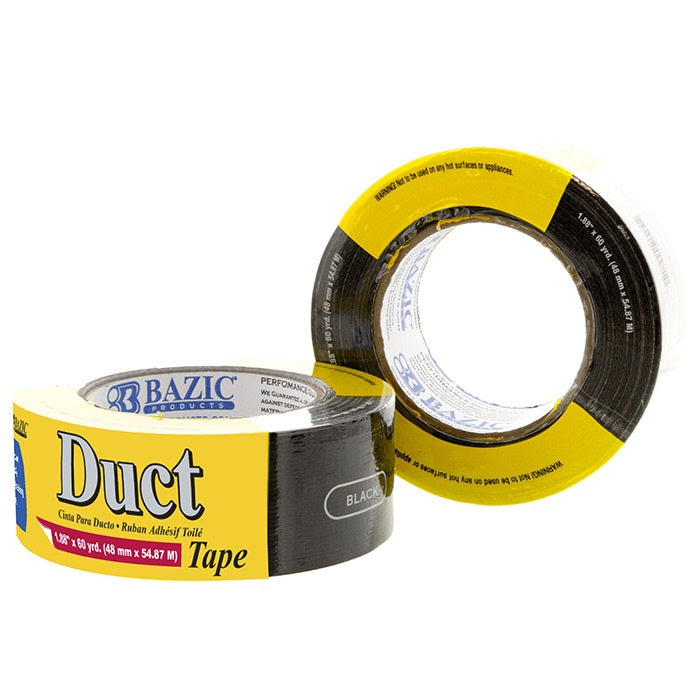 1.88" X 60 Yards Black Duct Tape
