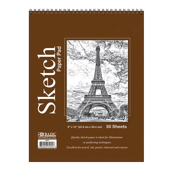 Sketch Pad 9″ X 12″ 30 Sheets