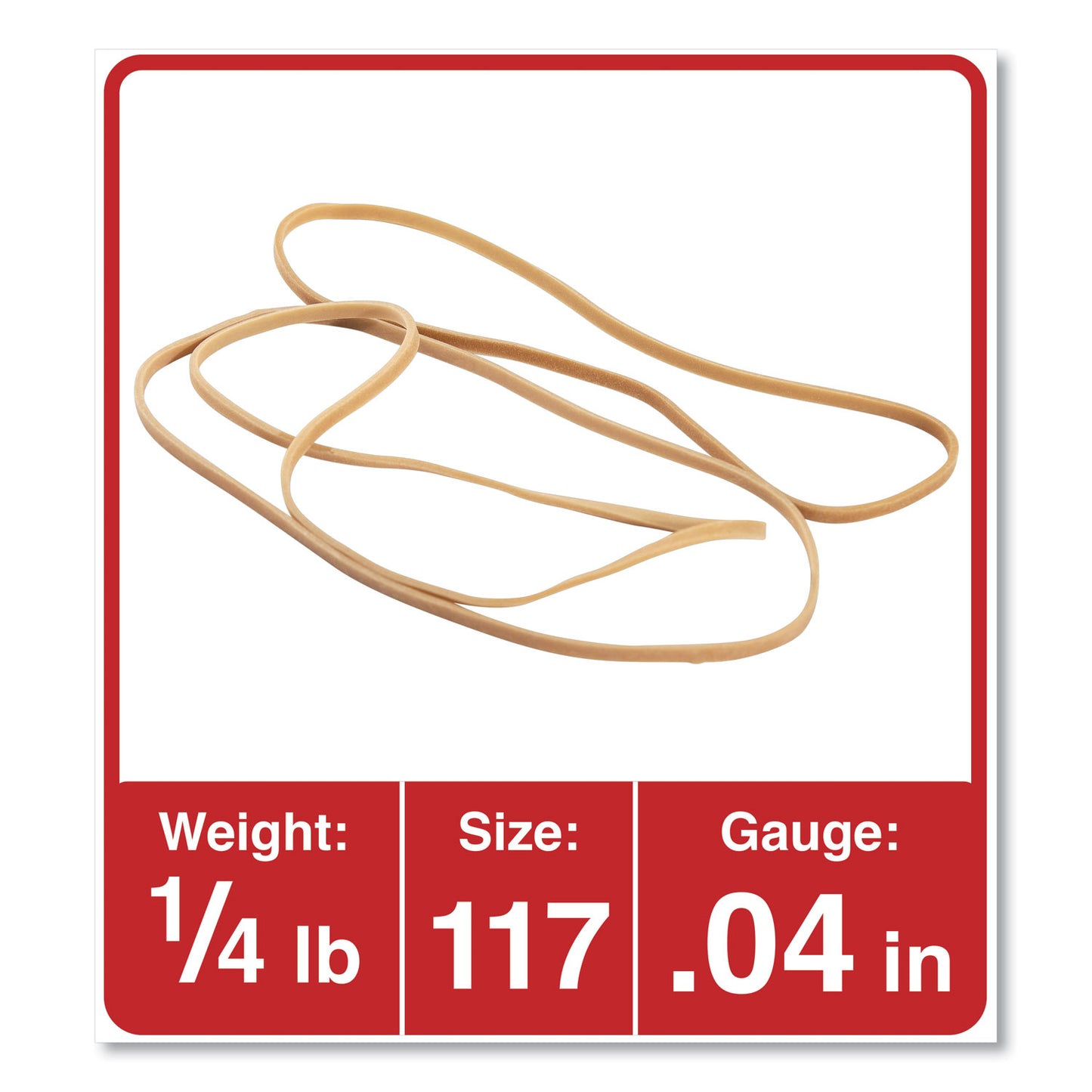 #117 Rubber Bands 1/4 lb