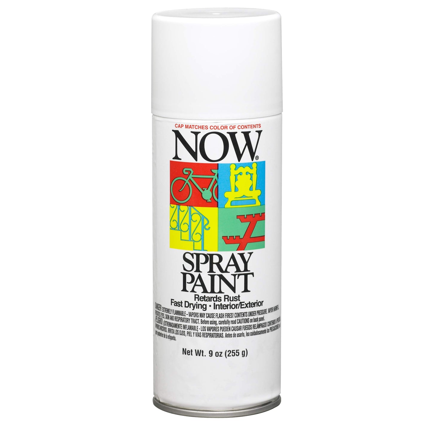 Krylon Now Spray Paint 9oz Gloss White