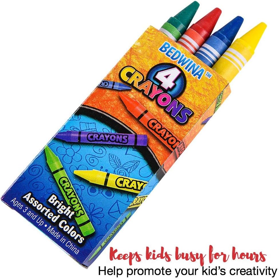 4 pack Crayon Box 12 Pcs