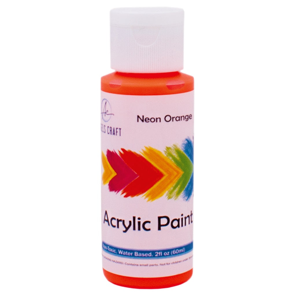Acrylic Paint, Neon Orange, 2fl oz