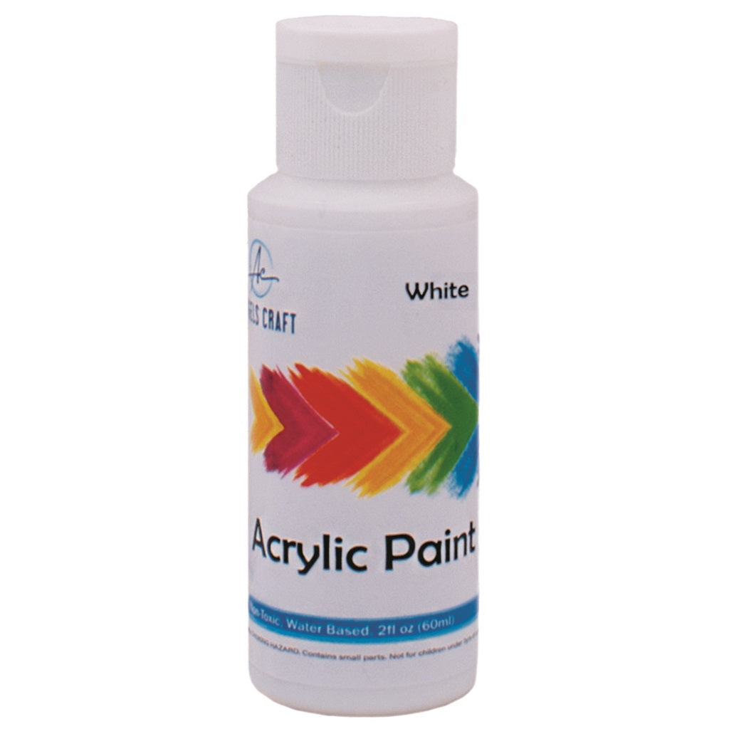 Acrylic Paint, White, 2fl oz