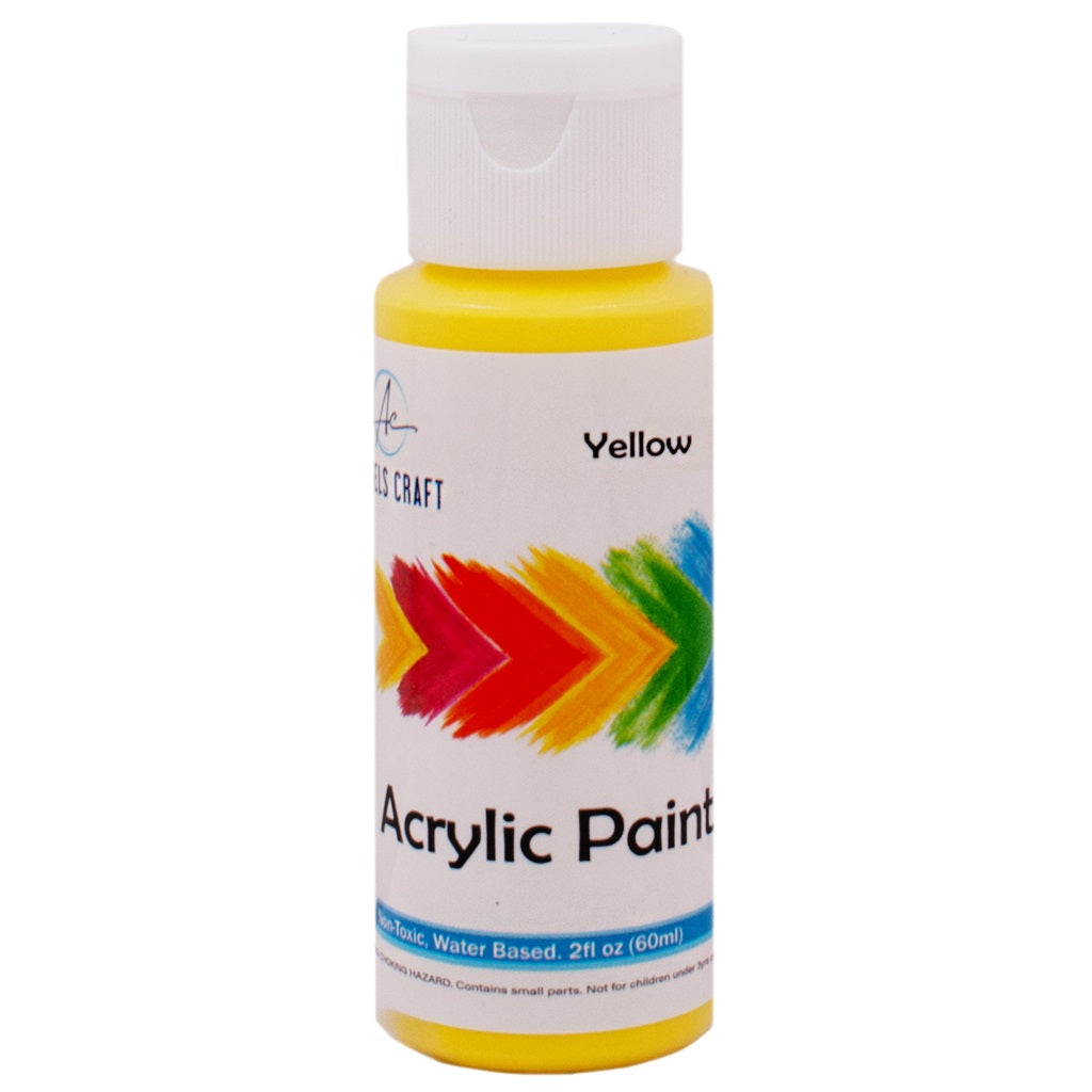 Acrylic Paint, Yellow, 2fl oz