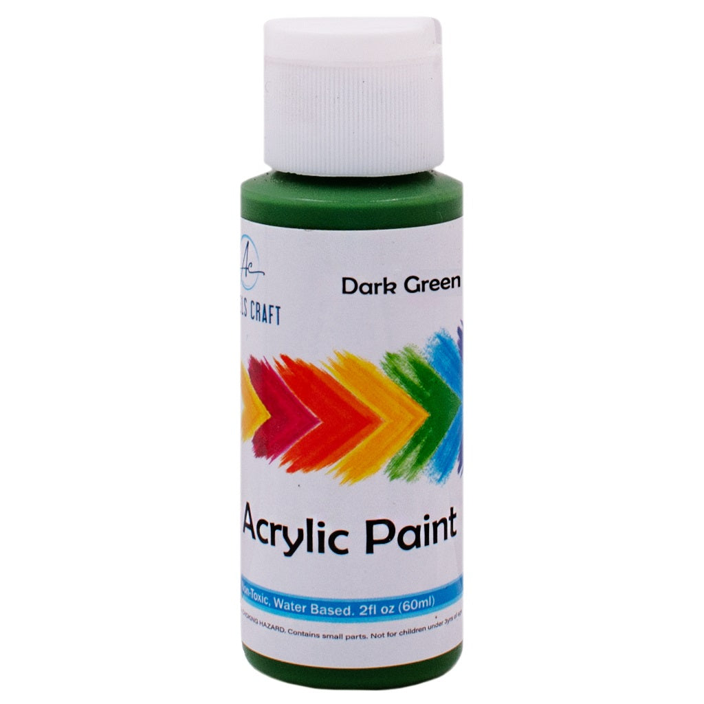Acrylic Paint, Dark Green, 2fl oz