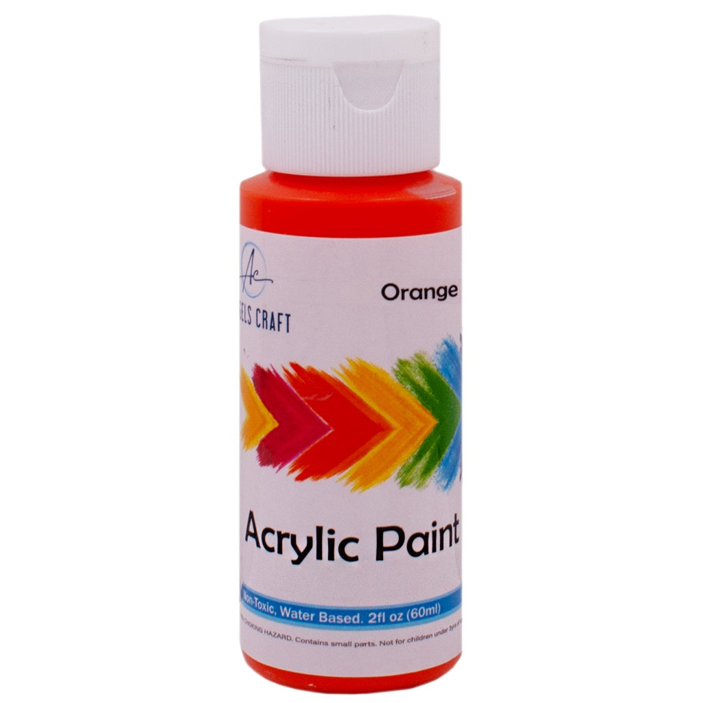 Acrylic Paint, Orange, 2fl oz