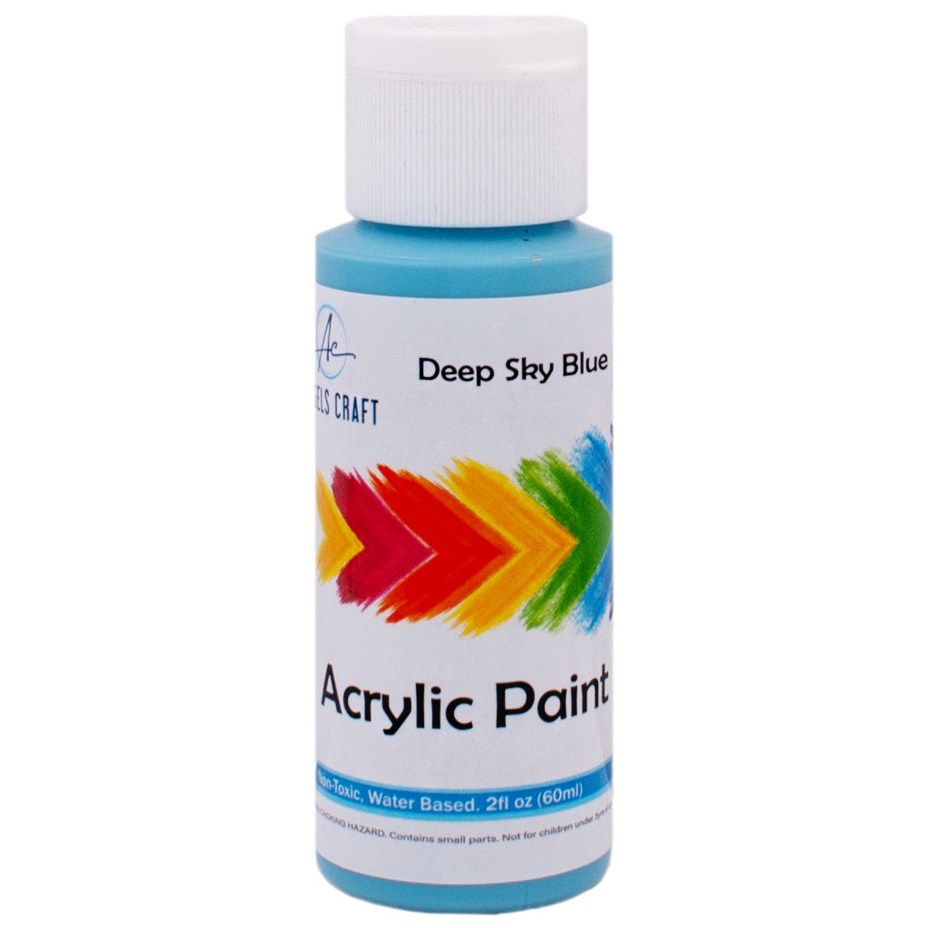 Acrylic Paint, Deep Sky Blue, 2fl oz