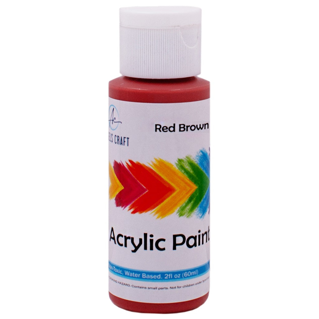 Acrylic Paint, Red Brown, 2fl oz