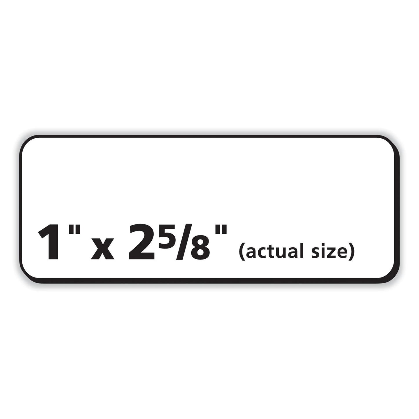 White Labels 30 on a page 25 Sheets/Box