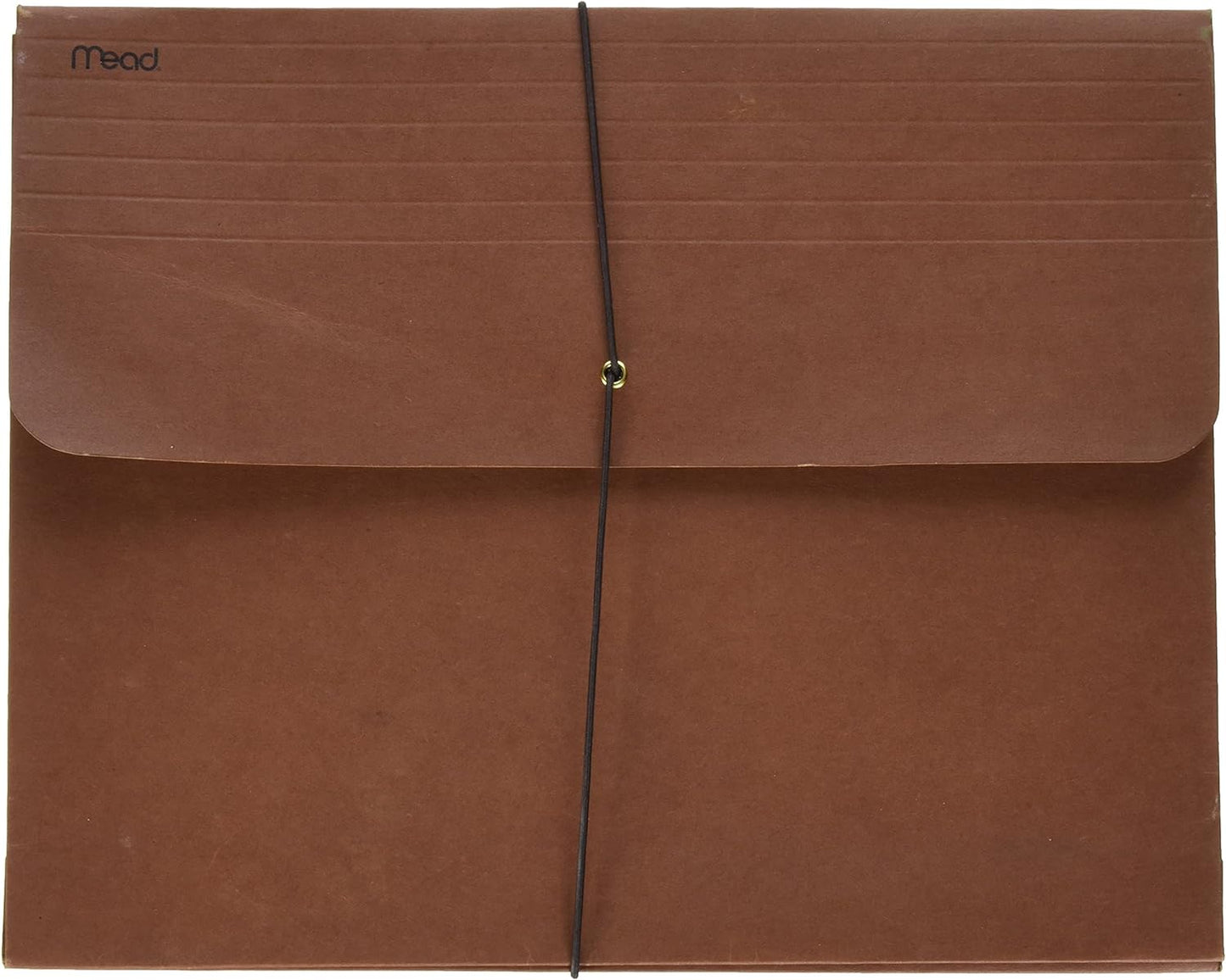 Expanding Wallet W/ Elastic Cord, 2" Expansion, 1 Section, Letter Size, Redrope