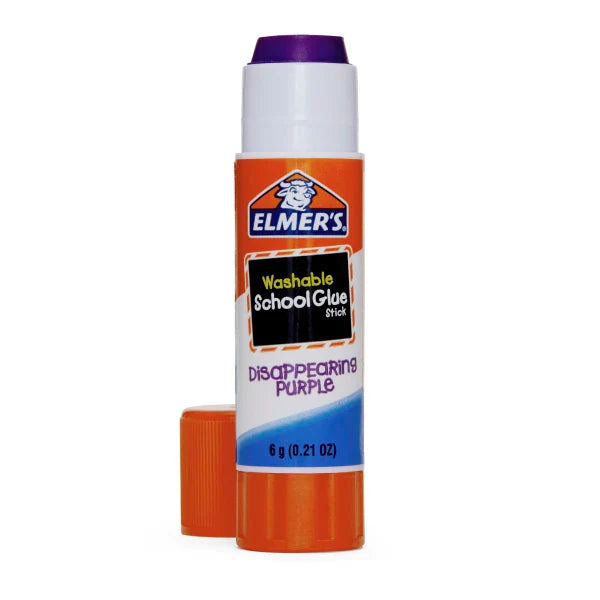 Elmer's Disappearing Purple Glue Sticks, 0.21 Oz, Pack Of 12