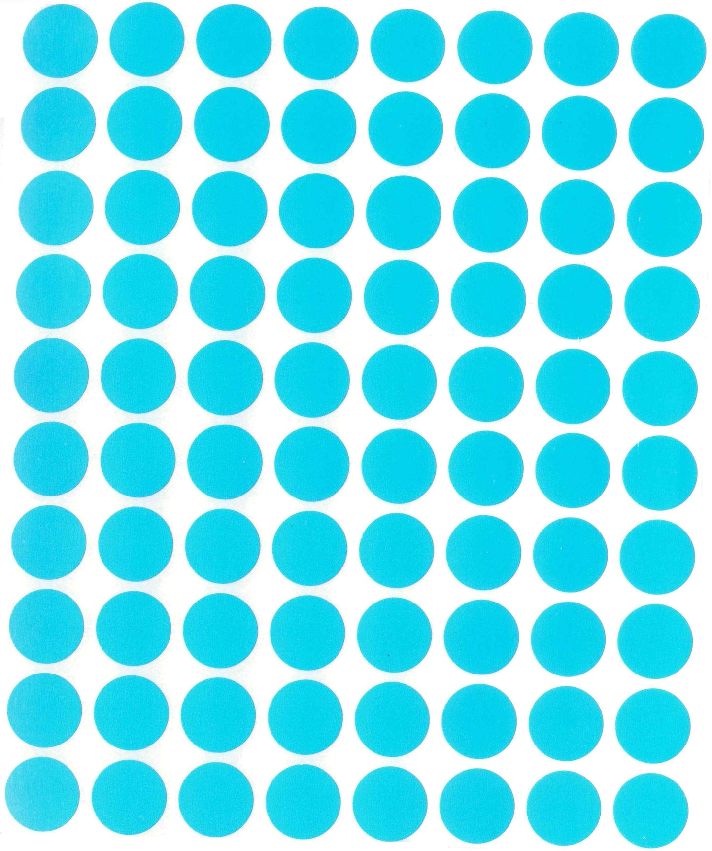 Color Coding Labels 13mm 1/2" Light Blue 32 sheets/pk 2,560 Stickers