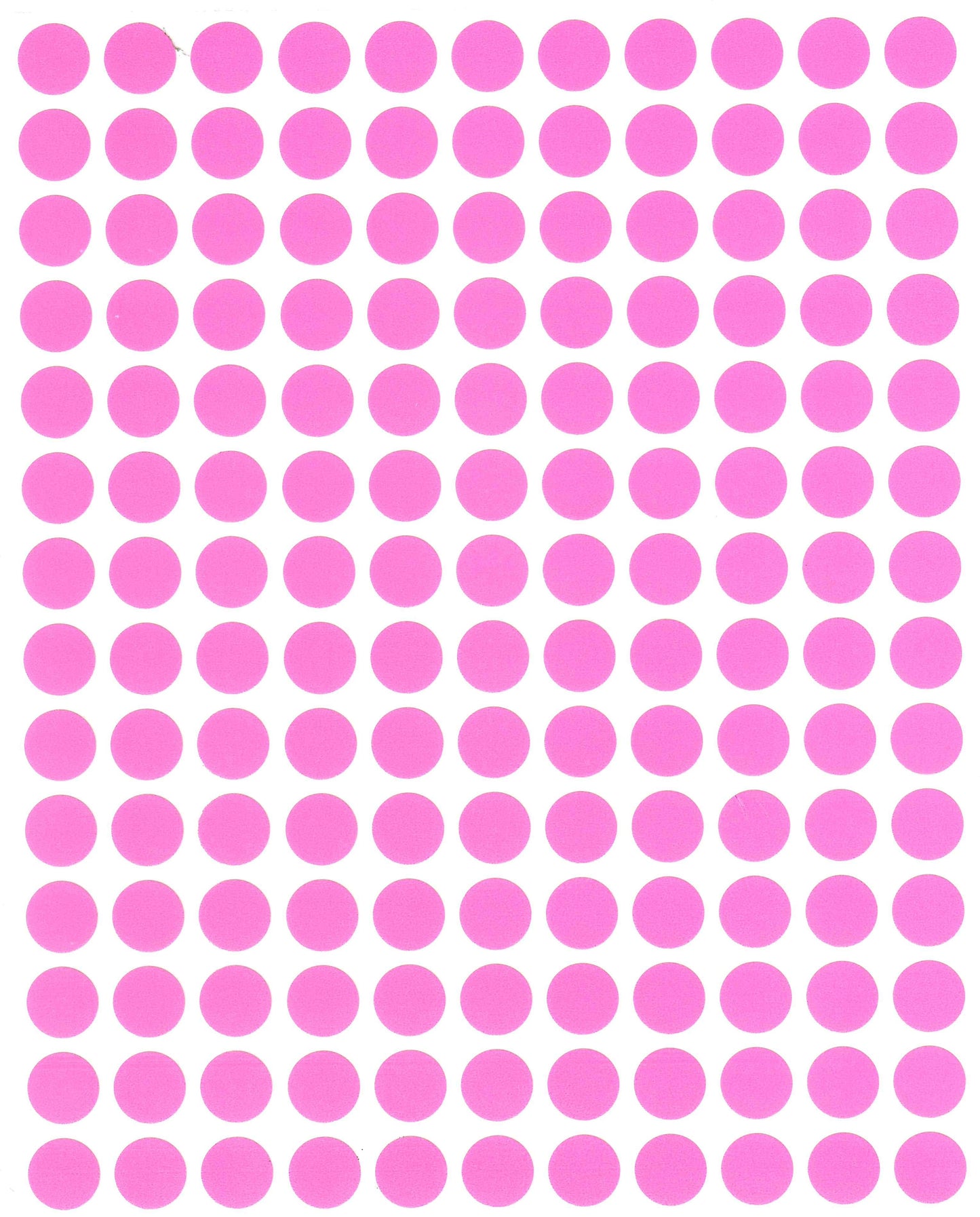 Color Coding Labels 10mm 1/4" Pink 32 sheets/pk 4,480 Stickers