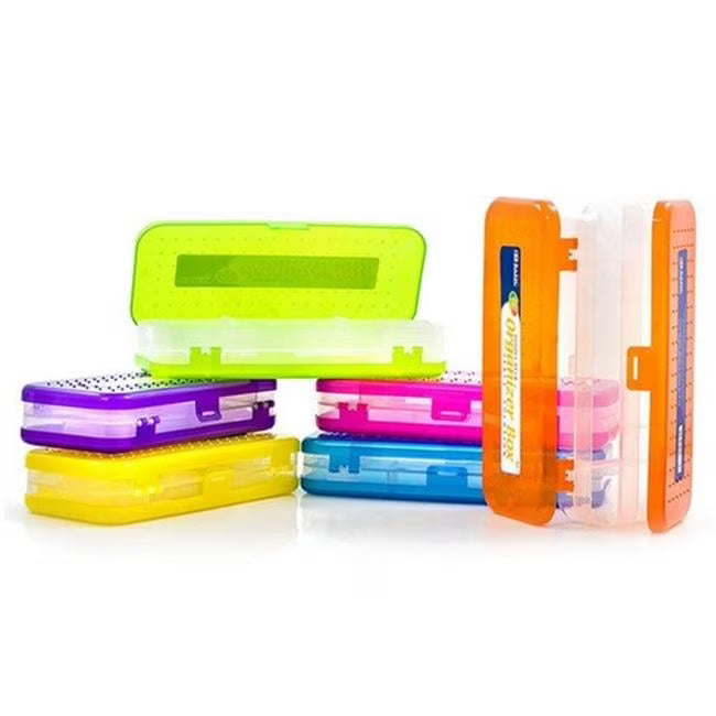 Bright Color Double Deck Organizer Box, Color May Vary