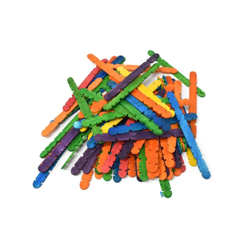 Colored Craft Skill Sticks 50-Count