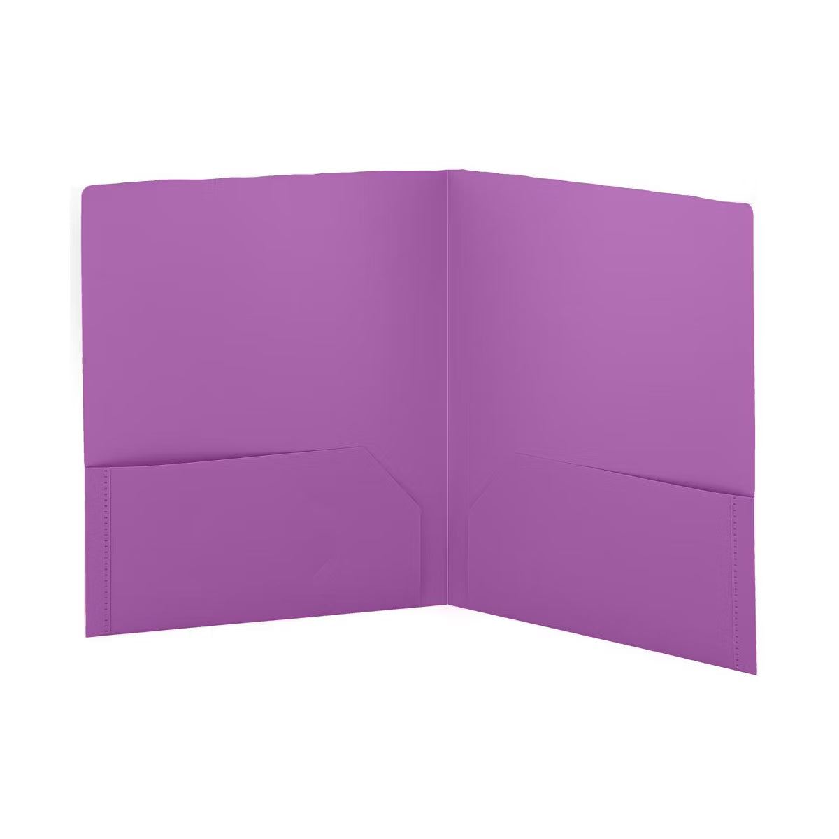 Enday Plastic 2-Pockets Poly Portfolio, Purple