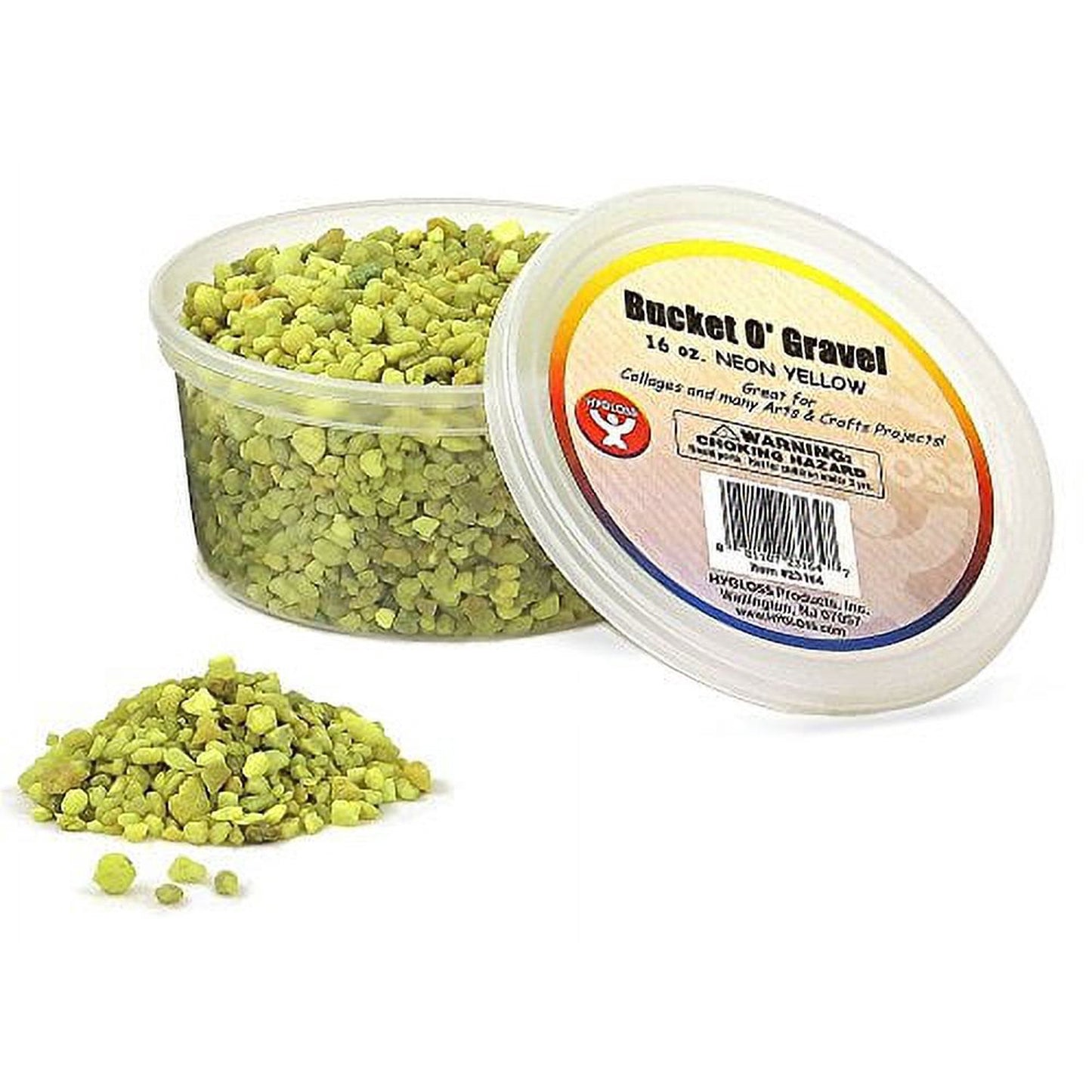 Gravel, Neon Yellow, 1 lb Bucket