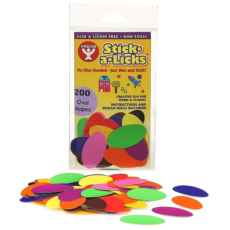 Stick-A-Licks, Ovals, Pack of 200